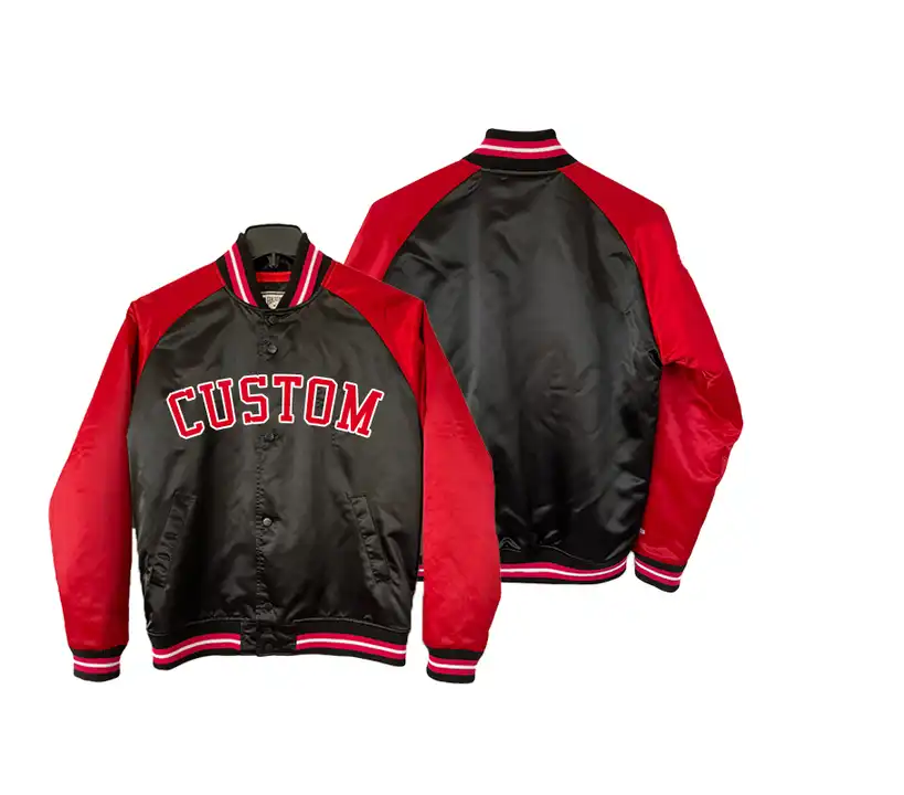 oem wholesale Windbreaker Customized Men's Versity Jackets High Quality Bomber Style Motorcycle Jacket From