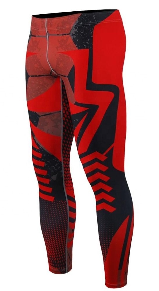 3D sublimation Printed Skin Fit legging for Men Compression wear tights best moisture wicking pant for men