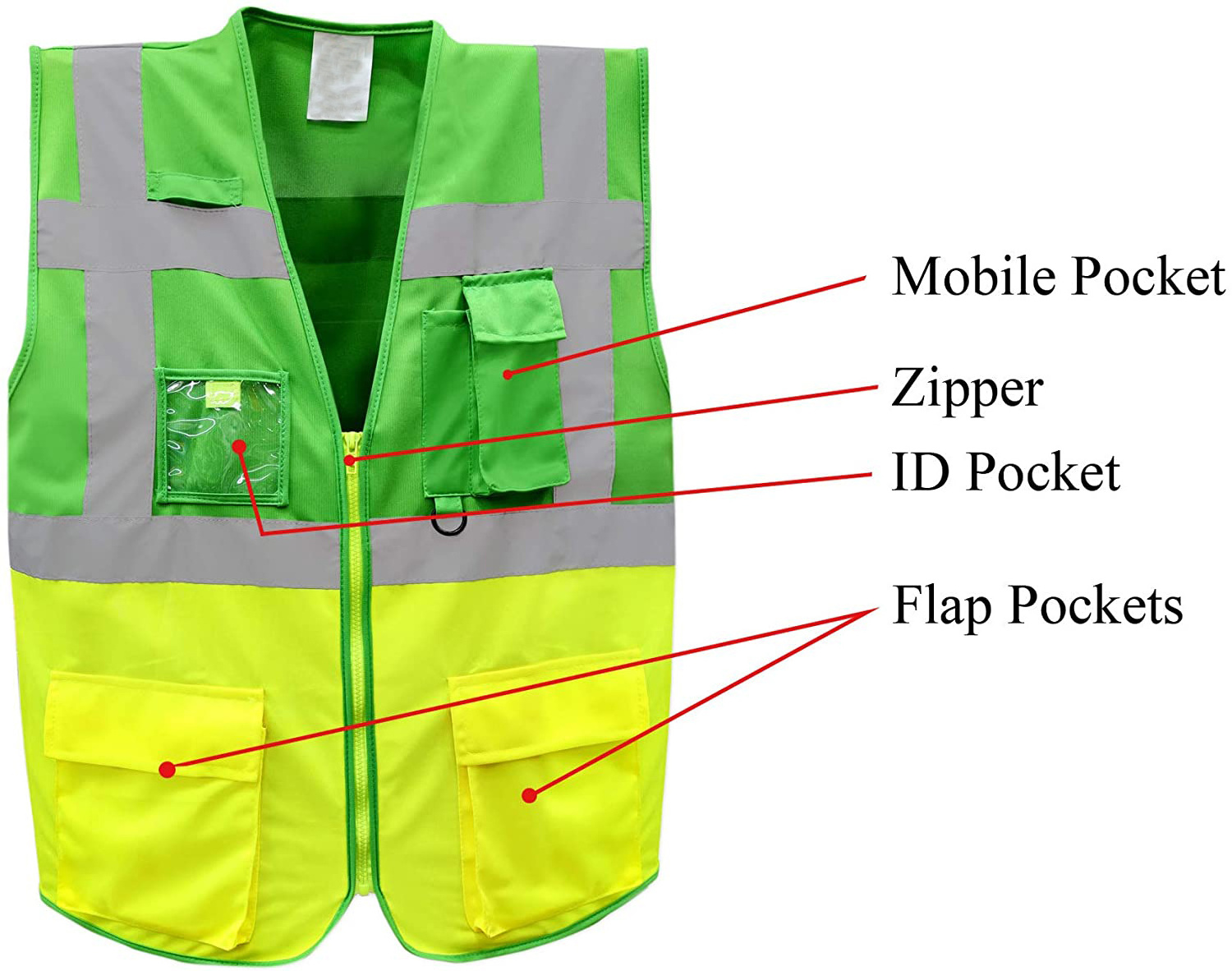 work wear vest safety jacket reflective safety vest