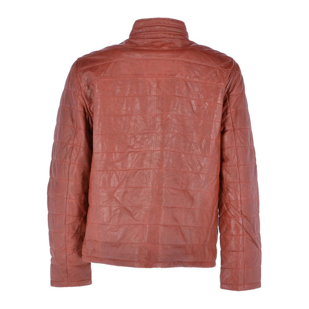 Premium Massimo Leather Jacket - Classic Wine Red Stylish Outerwear for Men, Women, and Unisex Fashion