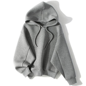 Customized Logo Hoodie Sweatshirt Classic Style Pullover Men Solid Color Fleece Hoodies