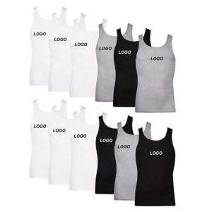 custom logo 100% cotton womens workout polyester summer breathable print tank tops fitness stringer mens ribbed tank top