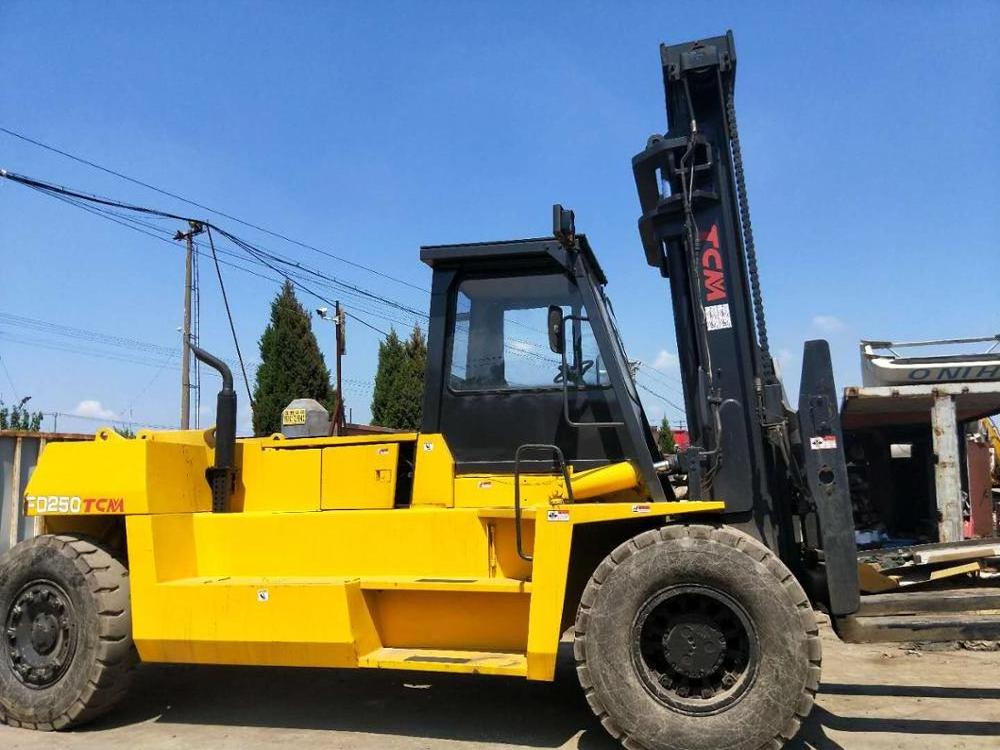 Used 25 ton TCM Forklift FD 250 Secondhand Diesel Manual Forklift