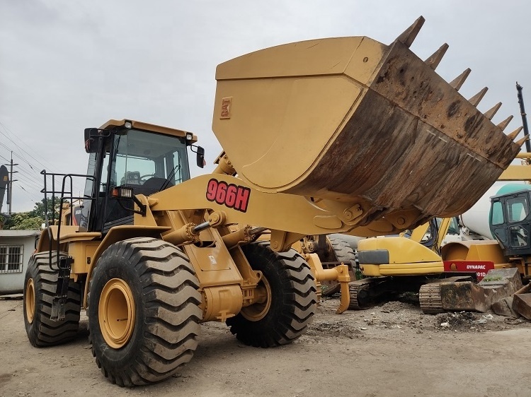 Used caterpillar Cat 966H Wheel Loader 4.3m3 bucket 8ton capacity loaders on sale