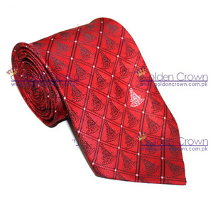 Men Custom Printed Ties Masonic Past Master Tie red | Custom Masonic Past Master Tie Supplier