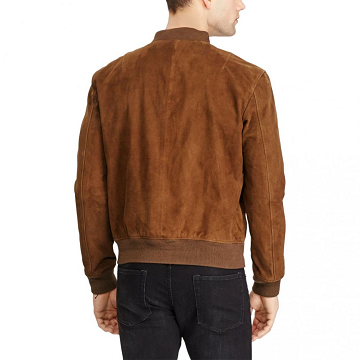 Best Quality  Custom Lower Priced Suede Bomber Clothing Men's Jackets  Women Ribbed Neck And Hem