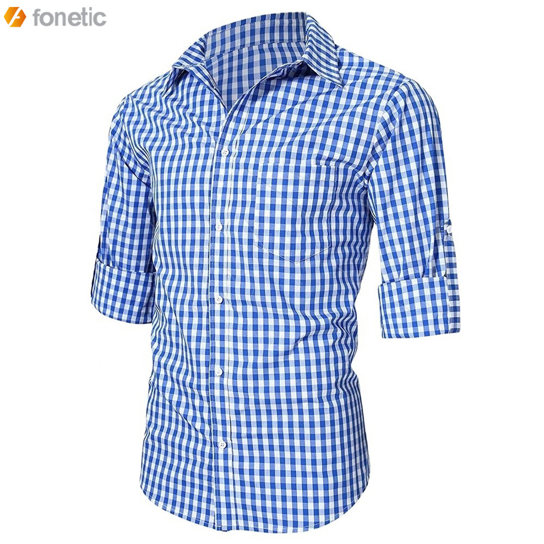 Men Clothing Casual Wear Turn Down Collar 2022 Cotton Material Wholesale Light Weight Men Dress Shirt