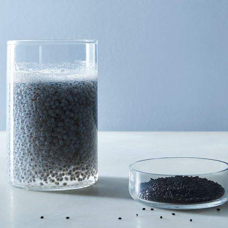 Less price high quality100% Original Taste Black Color Dried Basil Seed For Beverages