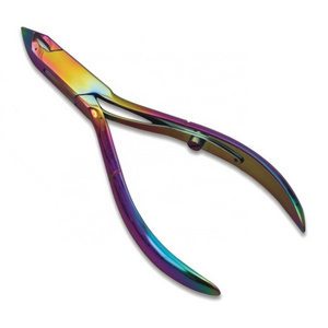 Multi Rainbow Plasma Color Professional Cuticle Nippers Best Quality for Cuticles Remover Nail Trimmer Cutter Manicure Pedicure