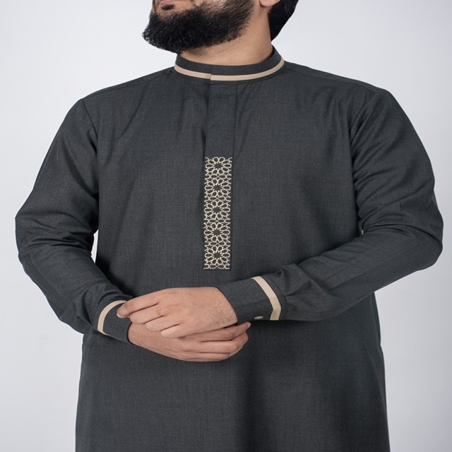 Al Dafah Thobes -  Arabic Plain White Color Long Sleeve Top Quality Men Thobe