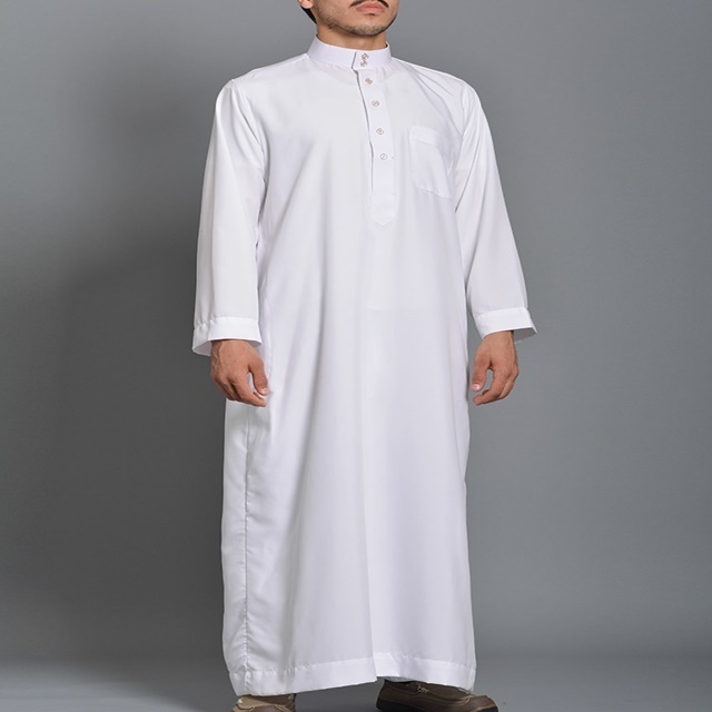 Al Daffah Thobes - Any Pattern Long Sleeves Men Jubba Thobe 100%  High Quality