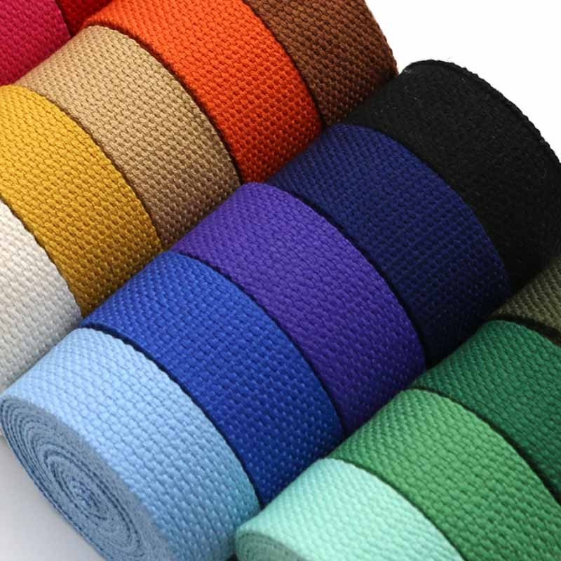 Customize Polyester Polyester/Cotton Polypropylene  Nylon Cotton Jacquard Webbing from sizes 0.25 inches to 6 inches