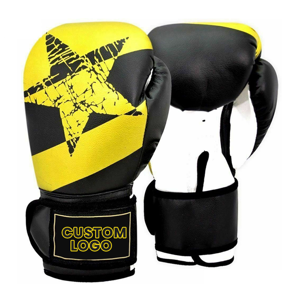 Customized High Quality Muay thai MMA Kickboxing Sparring Gloves Boxing Gloves Leather Gel Fight Punch Bag