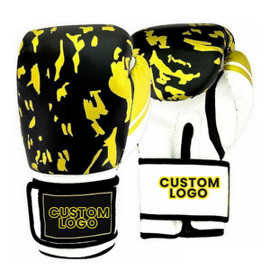 Customized High Quality Muay thai MMA Kickboxing Sparring Gloves Boxing Gloves Leather Gel Fight Punch Bag