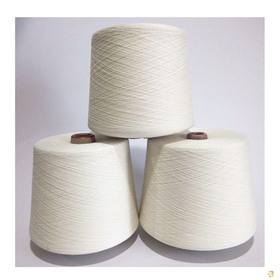 High quality  spinning Raw 100% white Cotton Yarn ready for dye  white spun yarn