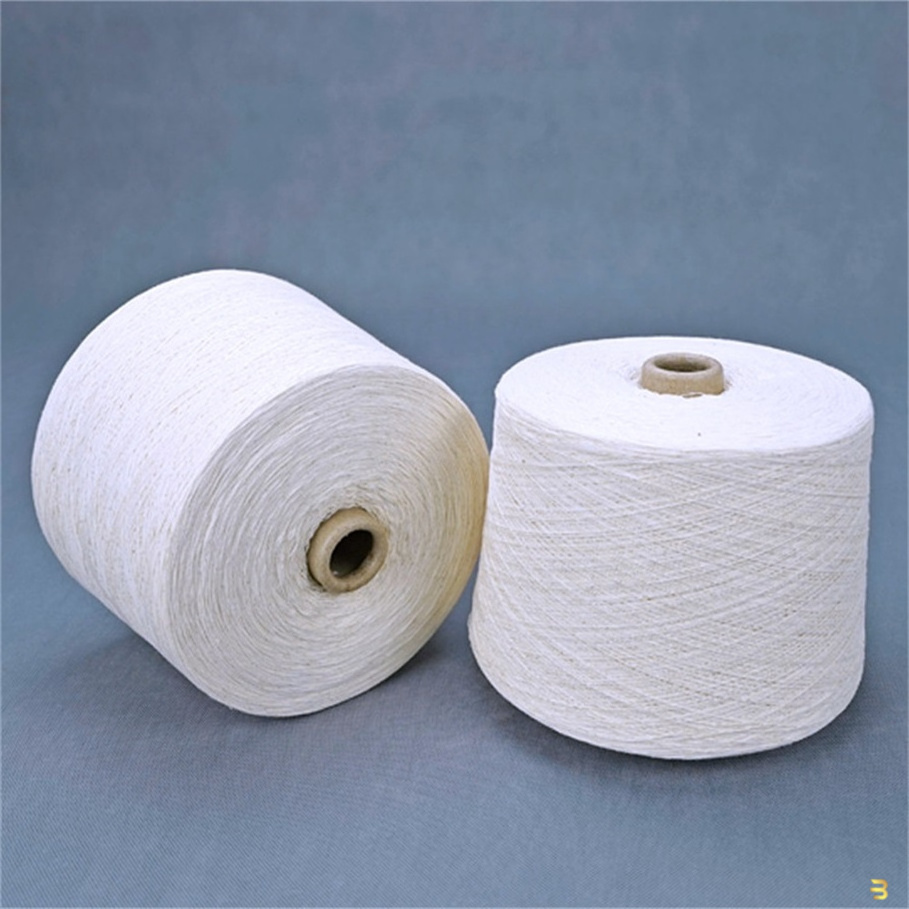 High quality  spinning Raw 100% white Cotton Yarn ready for dye  white spun yarn