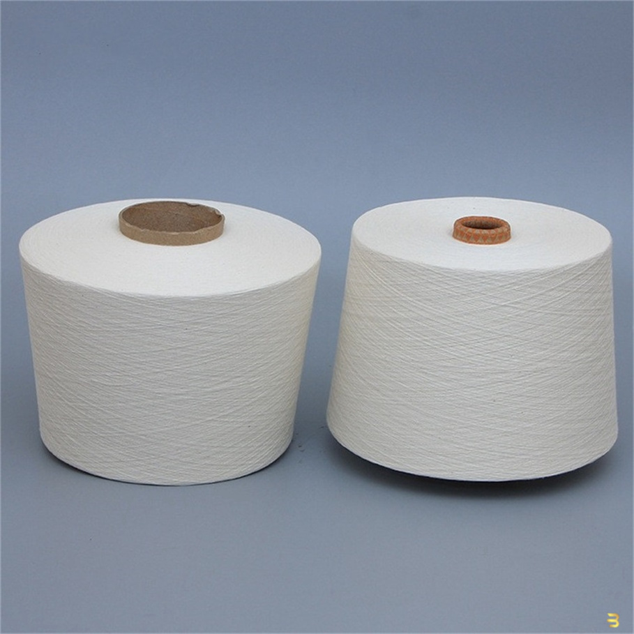 High quality  spinning Raw 100% white Cotton Yarn ready for dye  white spun yarn