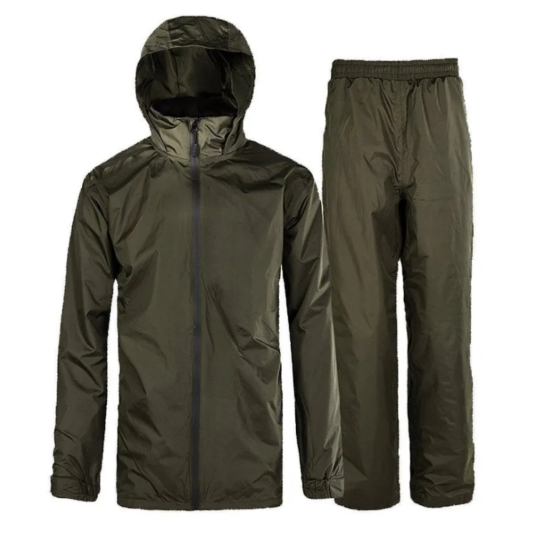 Customized New Design Polyester Waterproof Garden Suits Heavy Duty Coat Jacket Pants Rain Gear