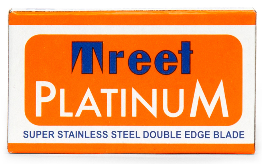 Treet Platinum Super 100 Double Edge Stainless Steel Razor Blades Hanging Card Type Pack