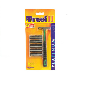 Treet Platinum Set of 1 Handle + 5 Twin Blade Cartridges