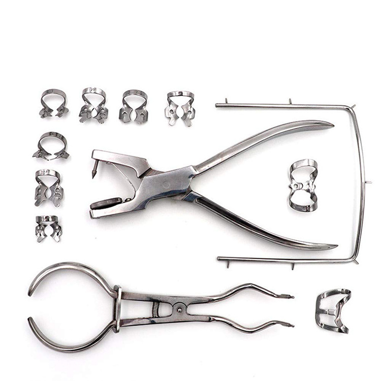 Orthodontic Rubber Dam Kit Dental Rubber Dam Kit With Top Quality Instruments 100% Stainless Steel In Wholesale