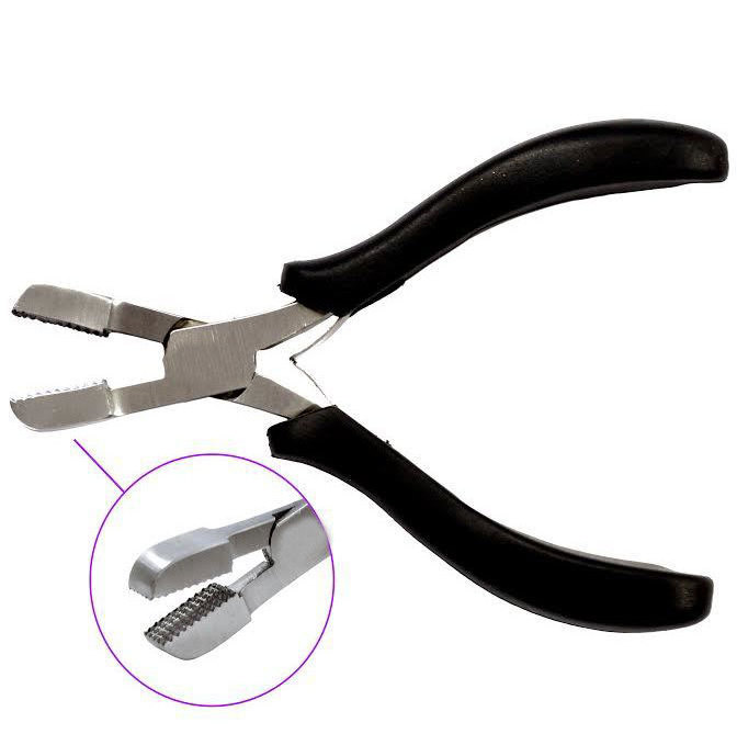 Professional Hair Extension Pliers with Micro Breads Salon Supply Tool for Hair Extensions Private Labelling Available