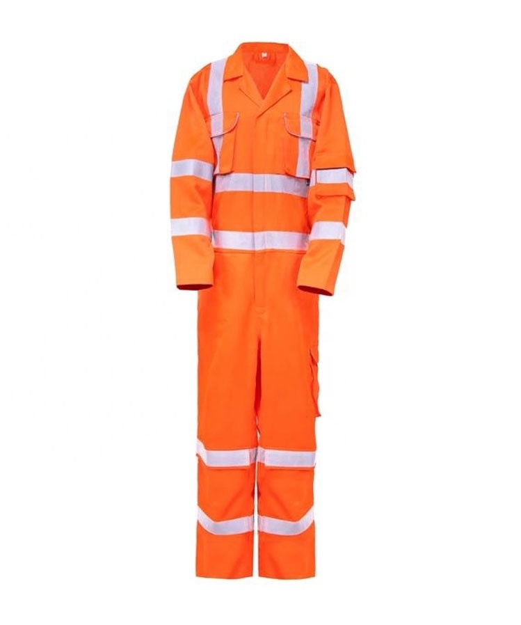 Hi-Vis Insulated Waterproof Hooded Work Jacket with Reflective Tape Safety Uniform For Working Overall Safety Workers