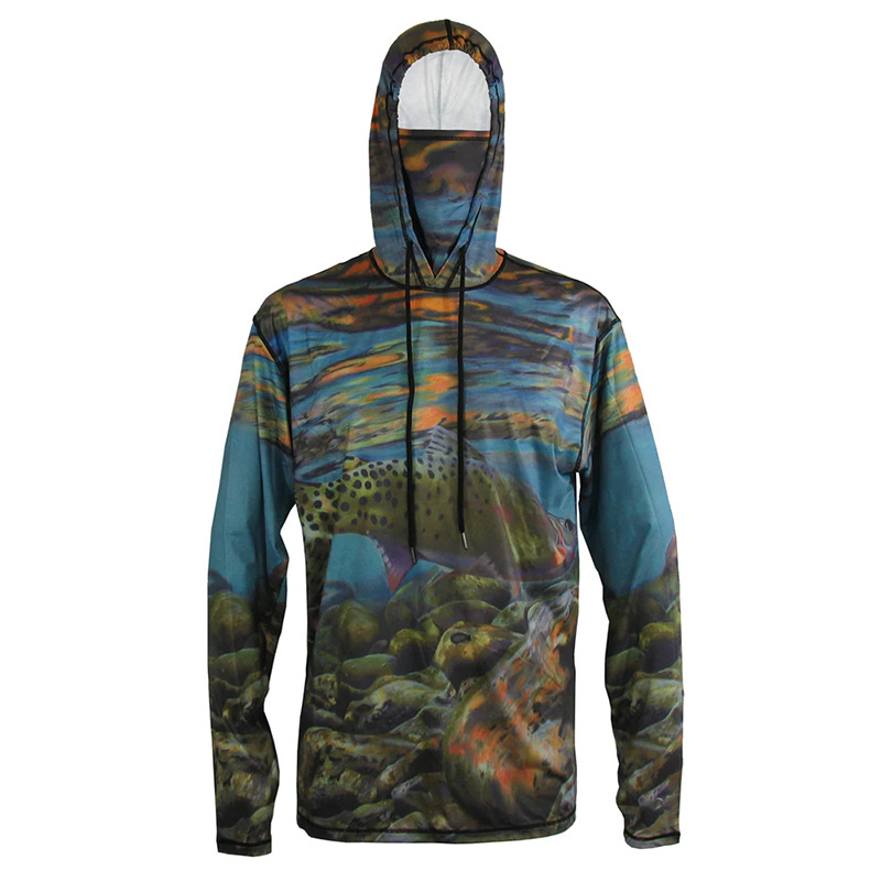 Quick dry custom performance men s uv protection fishing hoodies Design Your Own Waterproof Breathable Fishing hoodies for sale BestSuppliers