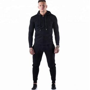 Mens Casual Track Suit Two Pieces Sets with Sweat Jacket and Pants Mature Man's Classic Autumn Sports Clothing Suit Set