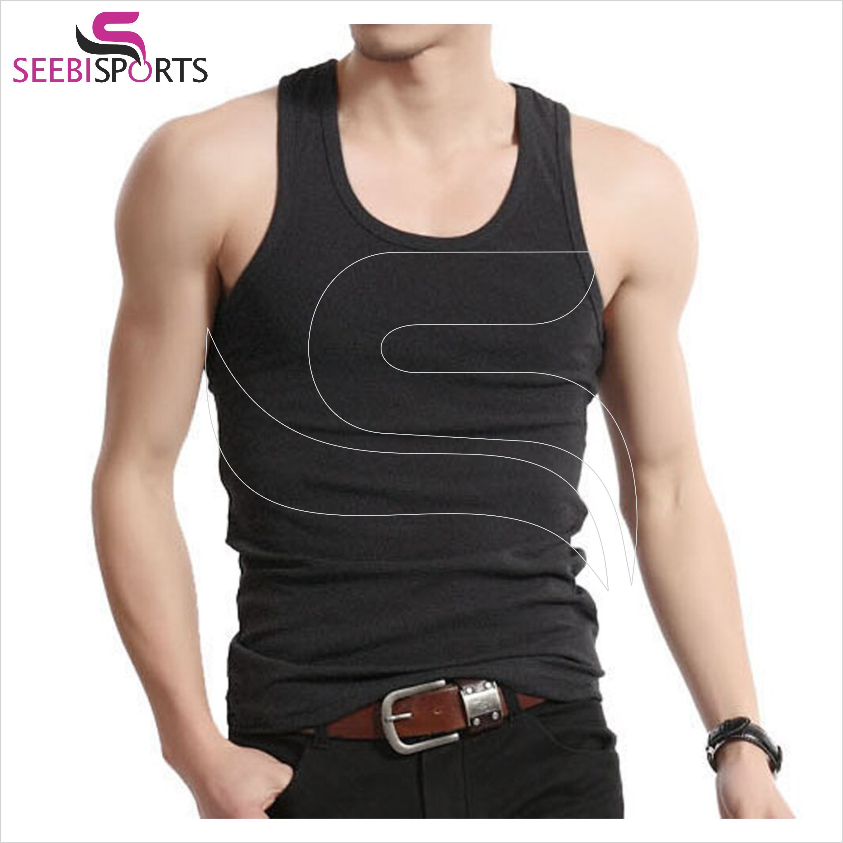 Drop shipping Men Wholesale Gym Workout Tank Top Muscle Flex Fitness Training Wife Beater