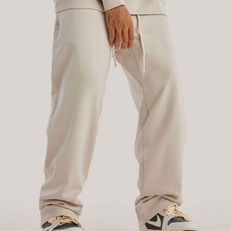 400 GSM Cotton Heavy Weight Men Sweat Pants Trousers Plain Fleece Men's Cotton blended Oversize Joggers Sweatpants Trousers