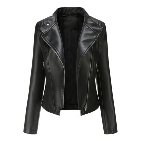 Newest style Genuine leather jacket long sleeve woman leather jacket women's clothing best quality custom leather jackets