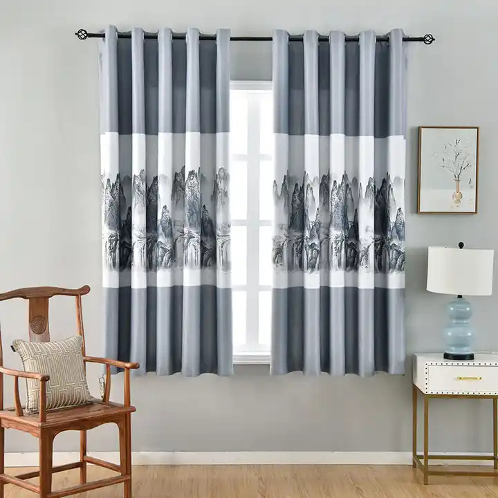 Custom office Use bed curtain Blackout Home Green Curtains New Super Soft Heavy Coffee Solid Color Full Black Out Curtain