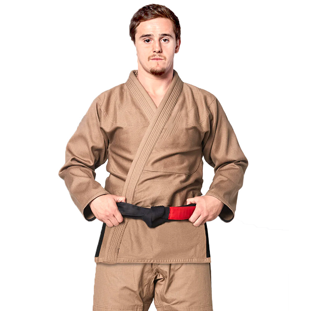 Low Moq Wholesale Custom jiu-jitsu kimono Brazilian Jui Jitsu Suits Grey Uniform with custom  logo for sale