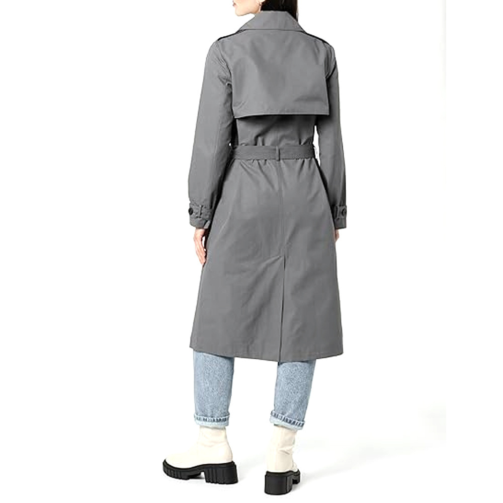 Women Coats And Jackets Long Trench Cotton Coat Women Winter Fashion Double Color  breathable trench coats for women