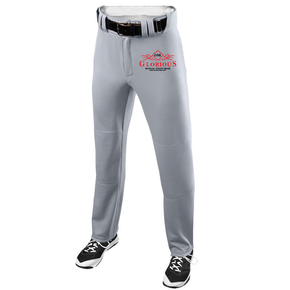 Custom athletic open Bottom pinstripe baseball pants for men