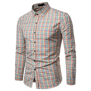 Wholesale cotton casual shirts Stand neck long sleeved Men's shirts Formal office dress shirts