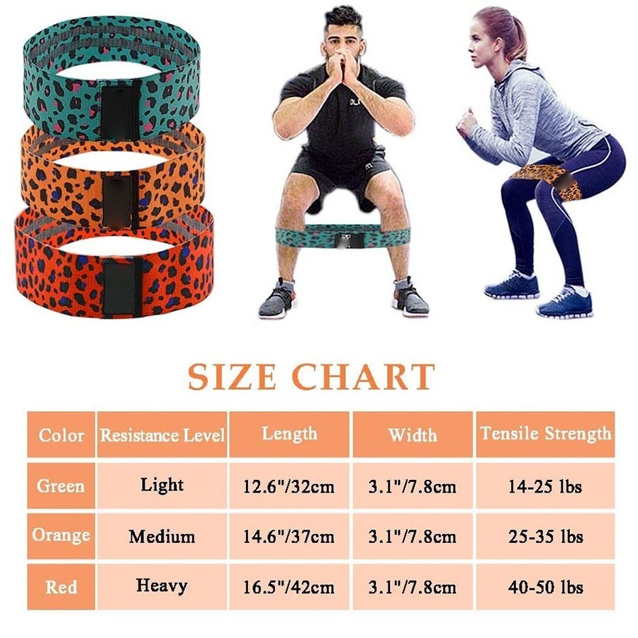 High Quality Wholesale 3 Set Customize Hip Elastic Booty Band Fitness Light/Medium/Heavy Fabric customizable Hip Circle