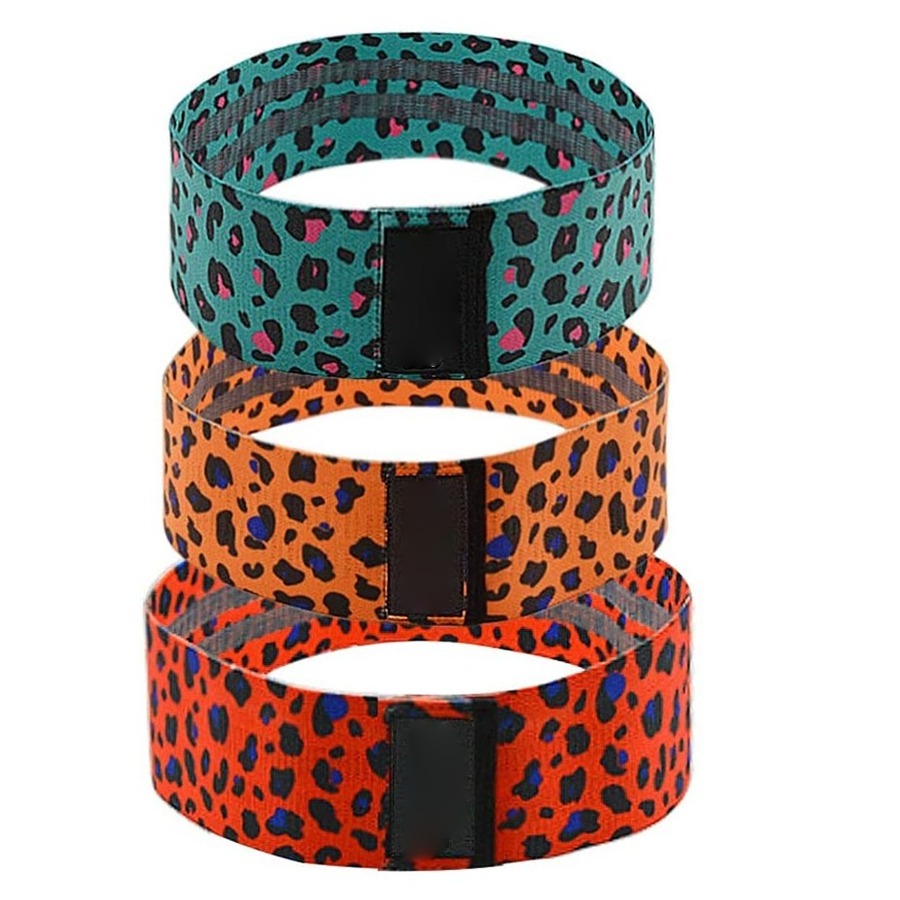 High Quality Wholesale 3 Set Customize Hip Elastic Booty Band Fitness Light/Medium/Heavy Fabric customizable Hip Circle