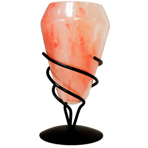 Himalayan Pink Rock Salt Wrought Iron Candle Holder Tea Light Stand 100% Premium Best Quality Candles Holders Wholesale From Pak