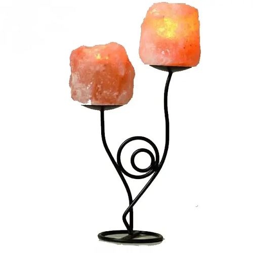 Himalayan Pink Rock Salt Wrought Iron Candle Holder Tea Light Stand 100% Premium Best Quality Candles Holders Wholesale From Pak