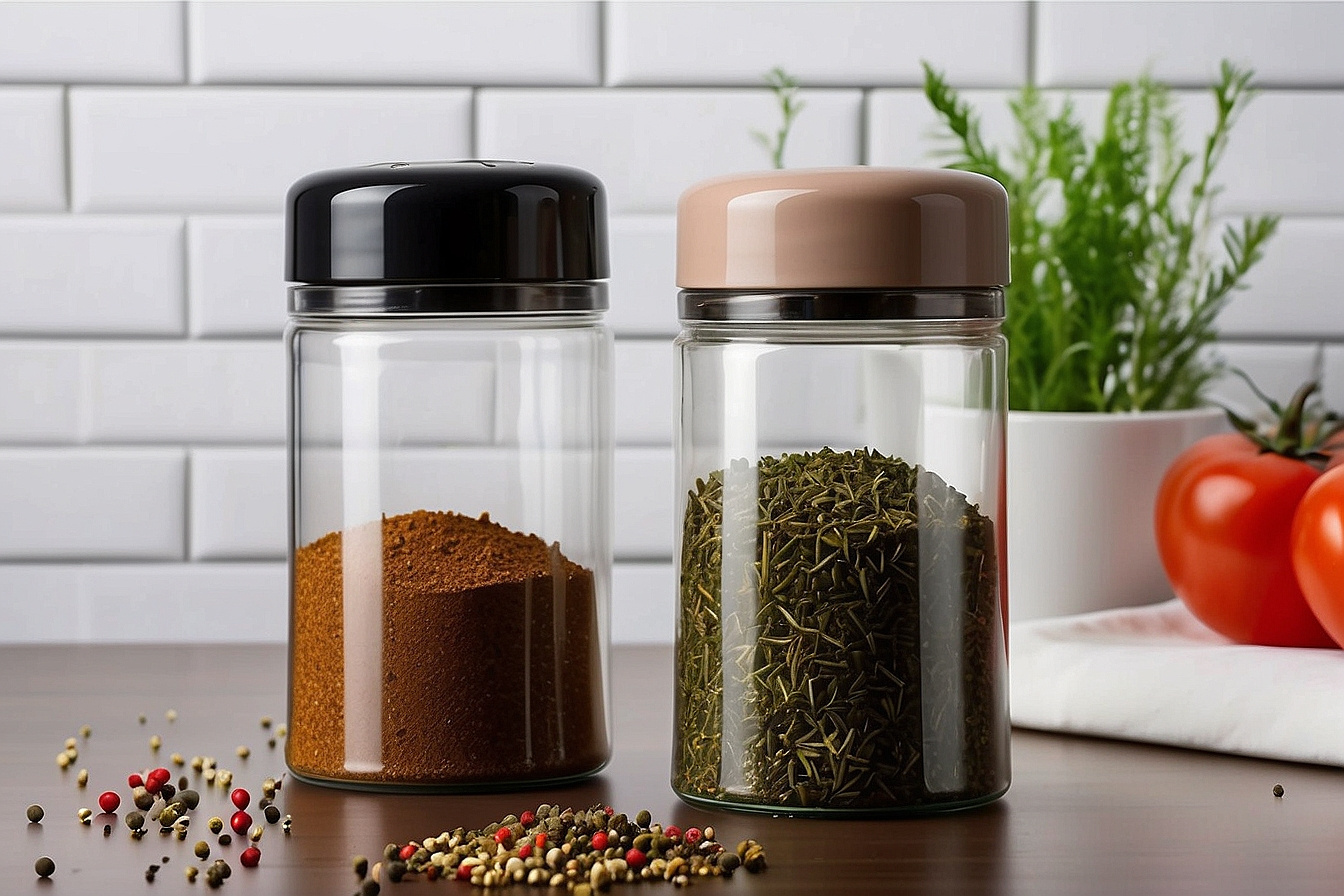 Salt & Pepper Shaker and Herb & Spice Storage Jar PET Plastic with Flapper Lid Multi-Purpose Spices and Herbs Shaker Bottle