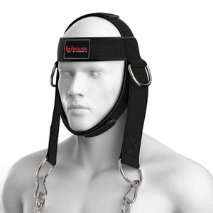 2023 Head Harness Neck Support Best Neck Exerciser for Lifting Power Lifting Strap with Adjustable Chain