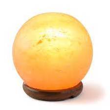 Rugby Ball Salt Lamp with Pink Himalayan Salt with beautiful natural salt stone