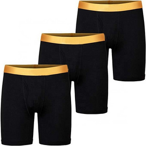 Comfortable Wholesale Customized Logo Men Melange Boxer & Briefs Modal Underwear