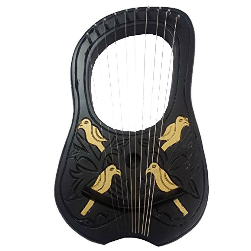 Lyre Harp Rosewood 10 Metal Strings /Harfe /Harp Rosewood