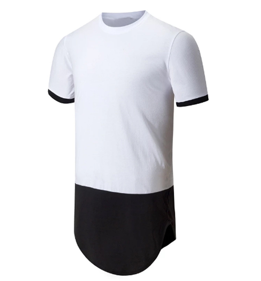 Wholesale Custom Men's Slim Fit 3/4 Sleeve Panel Raglan T-Shirt  casual t shirt