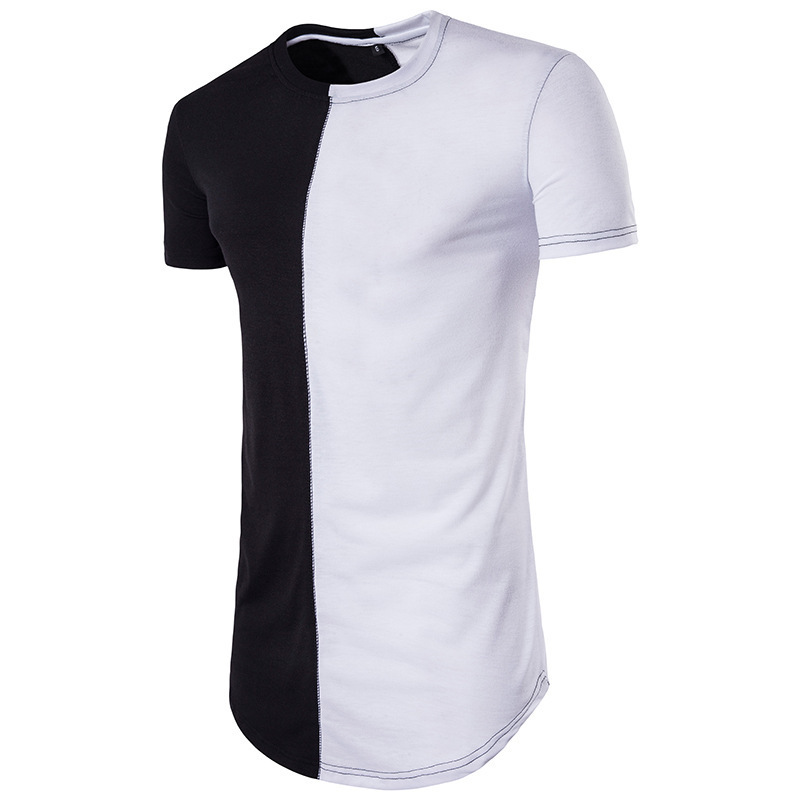 Wholesale Custom Men's Slim Fit 3/4 Sleeve Panel Raglan T-Shirt  casual t shirt