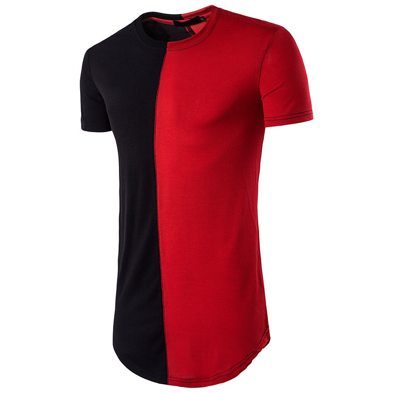 Wholesale Custom Men's Slim Fit 3/4 Sleeve Panel Raglan T-Shirt  casual t shirt