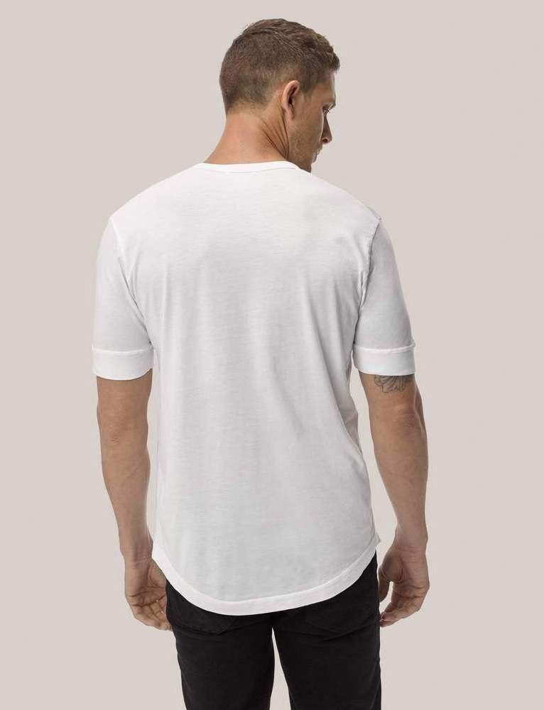 Curved Hem tall T Shirt Wholesale High quality Men's Scoop Bottom Round Neck Longline T shirt Adult Plain Custom Long Tee Shirt